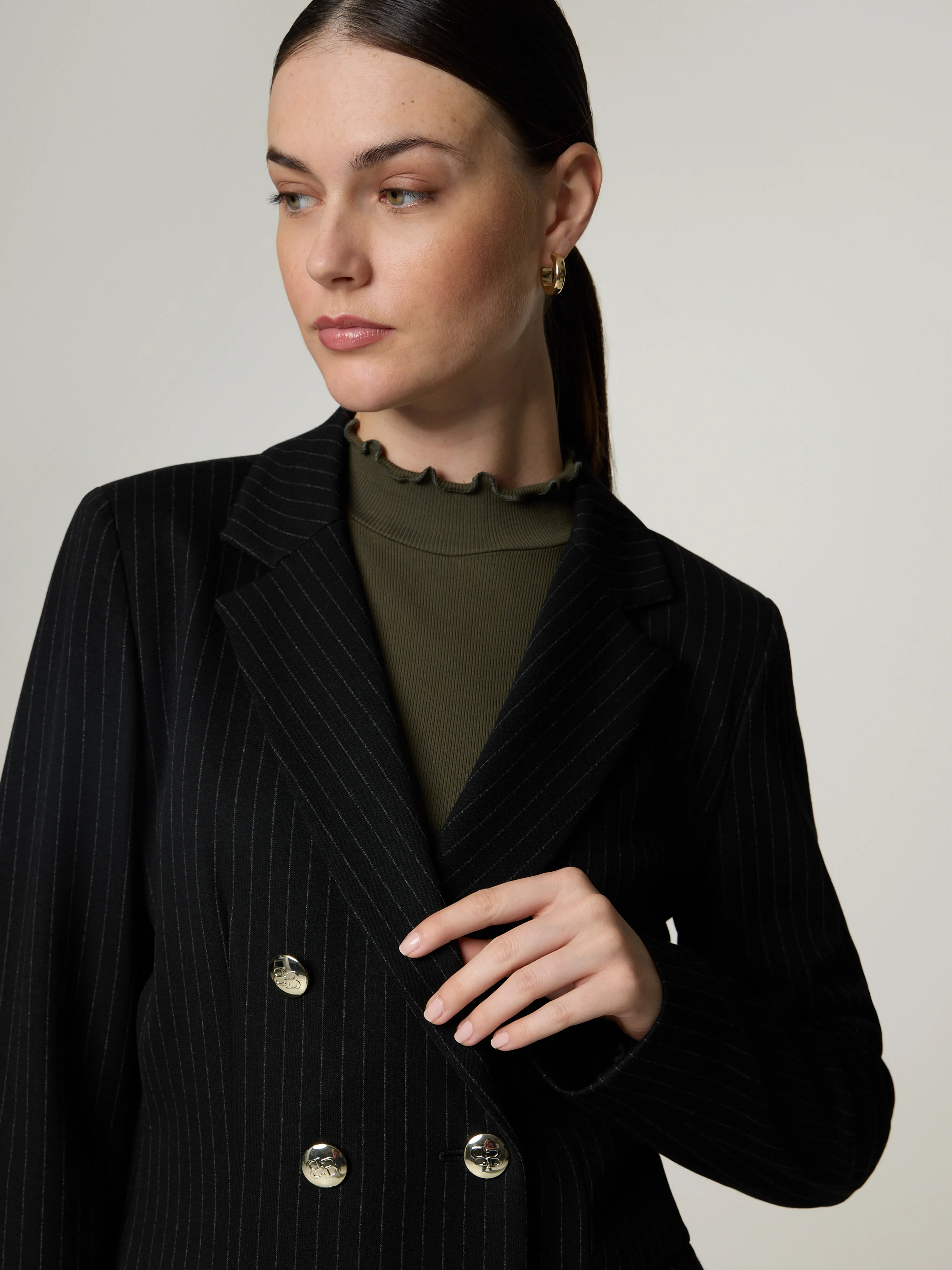 Blazer mit Nadelstreifen