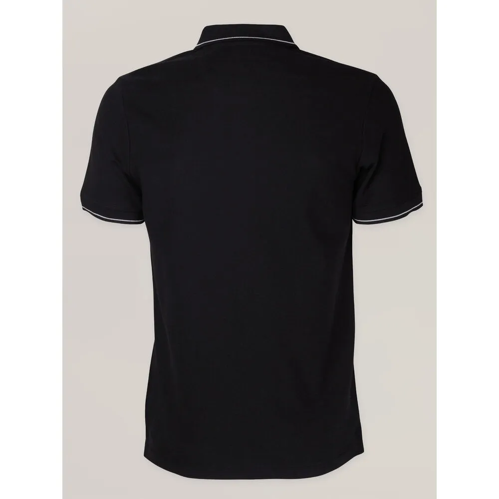 Herren Poloshirt Baumwolle schwarz 16764