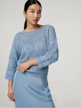 Pullover mit Lochstickerei