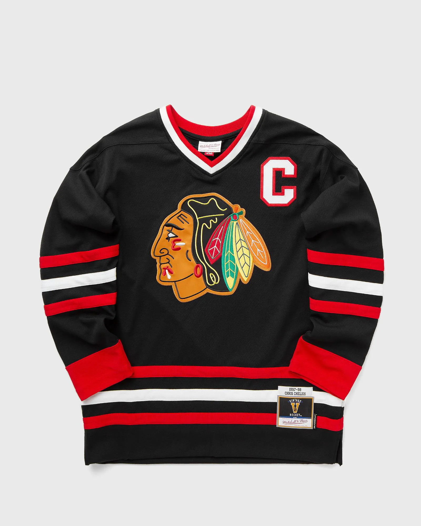 Trikot Mitchell & Ness NHL Chicago Blackhawks Alternate 1997 Chris Chelios Jersey JY8935-CBHBLCK